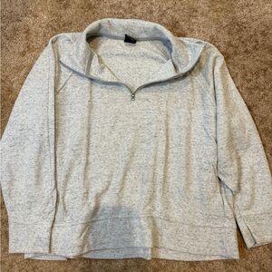 Nike Women's Heather Gray Crew Neck Sweater